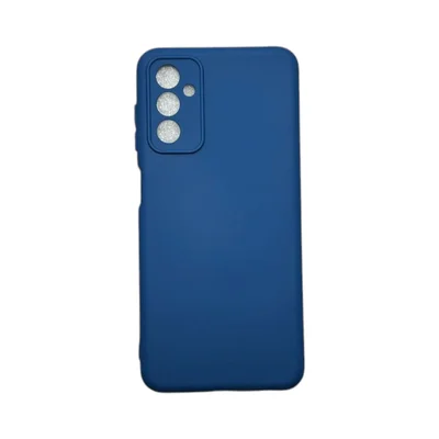 Capa Samsung M13 4g Silicone Aveludada Protege Câmera Colorida Capinha Anti Impacto M13:azul Escuro