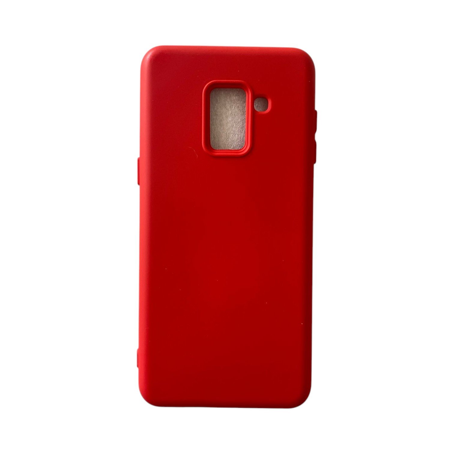 Capa Samsung A8 2018 / A5 2018 Silicone Aveludada  Colorida Capinha Anti Impacto A8 2018 / A5 2018:vermelho