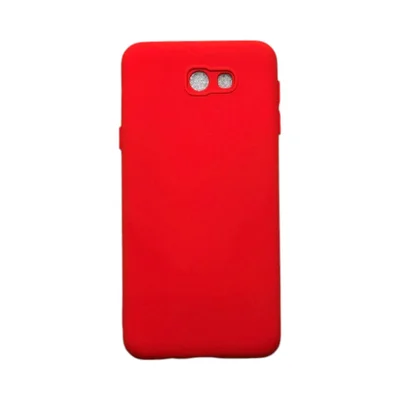 Capa Samsung J5 Prime Silicone Aveludada Protege Câmera Colorida Capinha Anti Impacto J5 Prime:vermelho