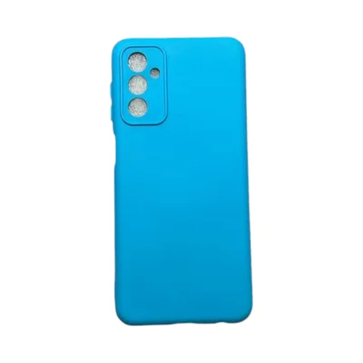 Capa Samsung M23 Silicone Aveludada Protege Câmera Colorida Capinha Anti Impacto M23:azul Céu