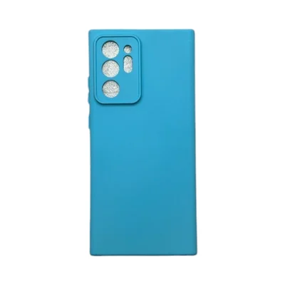 Capa Samsung Note 20 Plus / Note 20 Ultra Silicone Aveludada  Colorida Capinha Anti Impacto Note 20 Ultra / Plus:azul Cé