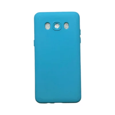 Capa Samsung J5 Metal ( J5 2016 )  Silicone Aveludada Protege Câmera Colorida Capinha Anti Impacto J510:azul Céu