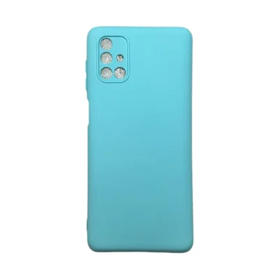 Capa Samsung M51 Silicone Aveludada Protege Câmera Colorida Capinha Anti Impacto M51:turquesa
