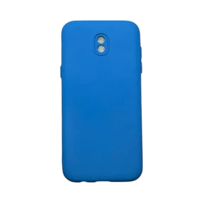 Capa Samsung J5 Pro Silicone Aveludada Protege Câmera Colorida Capinha Anti Impacto J5 Pro:azul