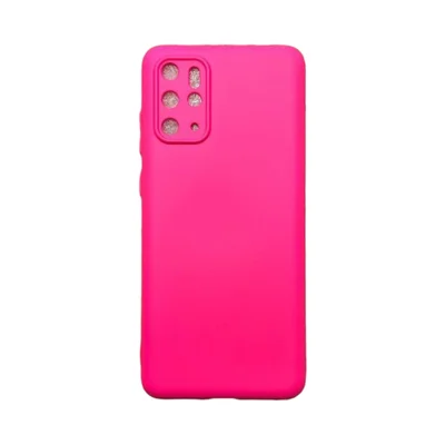 Capa Samsung S20 Plus Silicone Aveludada Protege Câmera Colorida Capinha Anti Impacto S20 Plus:pink