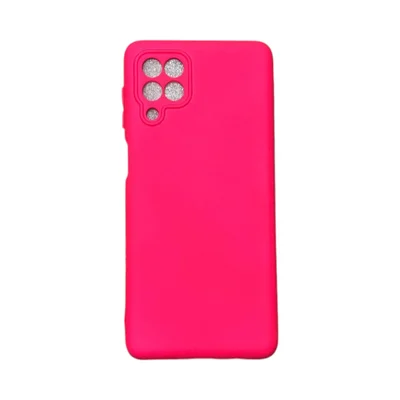 Capa Samsung M62 Silicone Aveludada Protege Câmera Colorida Capinha Anti Impacto M62:rosa Shock