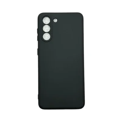 Capa Samsung S21 / S30 Silicone Aveludada Protege Câmera Colorida Capinha Anti Impacto S21:preto