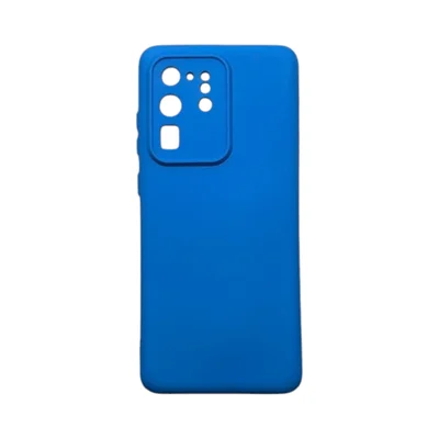Capa Samsung S20 Ultra Silicone Aveludada Protege Câmera Colorida Capinha Anti Impacto S20 Ultra:azul