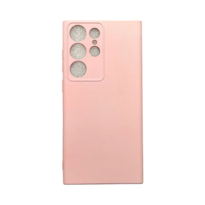 Capa Samsung S23 Ultra Protege Ao Redor Da Câmera Silicone Aveludada Colorida Case Capinha Anti Impacto S23 Ultra:rosa B
