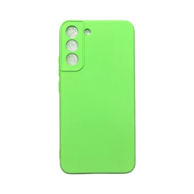 Capa Samsung S22 Plus  Silicone Aveludada Colorida Case Capinha Anti Impacto S22 Plus:verde Folha