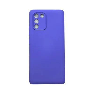 Capa Samsung S10 Lite Silicone Aveludada Protege Câmera Colorida Capinha Anti Impacto S10 Lite:roxo