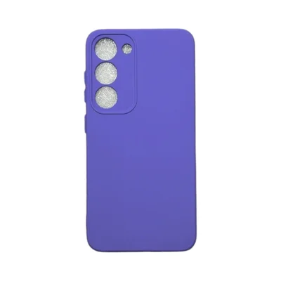Capa Samsung S23 Silicone Aveludada Protege Ao Redor Da Câmera Colorida Case Capinha Anti Impacto S23:roxo