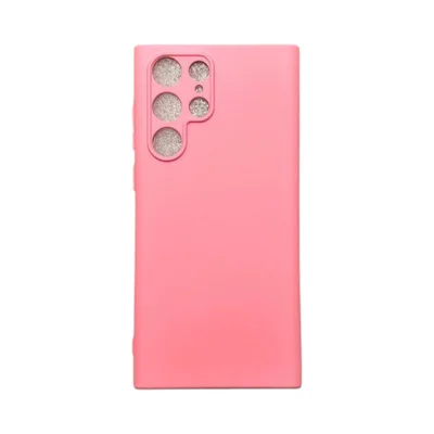 Capa Samsung S22 Ultra Silicone Aveludada Colorida Case Capinha Anti Impacto S22 Ultra:rosa Bebê