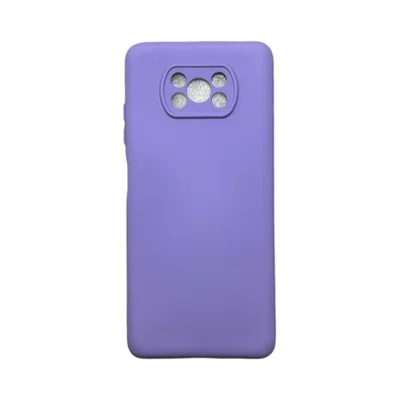 Capa Xiaomi Poco X3 / X3 Pro Silicone Aveludada Protege Câmera Colorida Capinha Anti Impacto Poxo X3 / X3 Pro:roxo