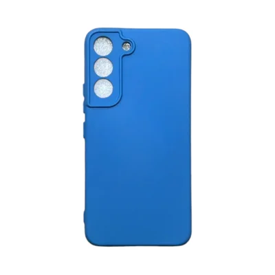 Capa Samsung S22 Silicone Aveludada Colorida Case Capinha Anti Impacto S22:azul
