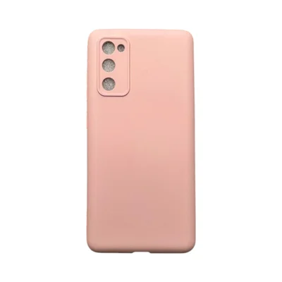 Capa Samsung S20 Fe Silicone Aveludada Protege Câmera Colorida Capinha Anti Impacto S20 Fe:rosa 02