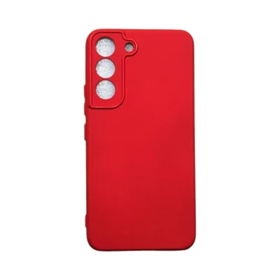 Capa Samsung S22 Silicone Aveludada Colorida Case Capinha Anti Impacto S22:vermelho