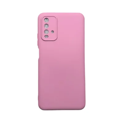 Capa Xiaomi Redmi 9t Silicone Aveludada Protege Câmera Colorida Capinha Anti Impacto Redmi 9t:rosa 03