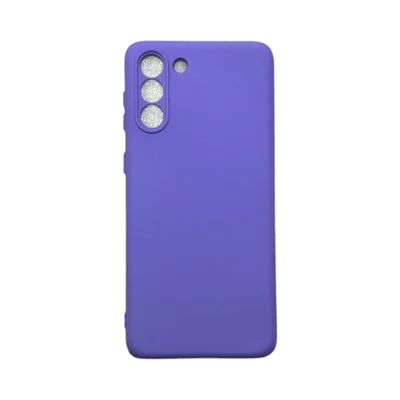 Capa Samsung S21 Plus Silicone Aveludada Protege Câmera Colorida Capinha Anti Impacto S21 Plus:roxo
