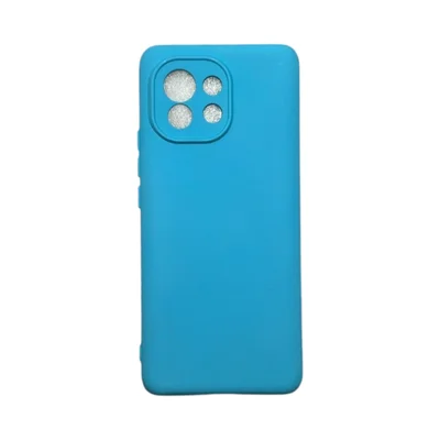 Capa Xiaomi Mi 11 Silicone Aveludada Protege Câmera Colorida Capinha Anti Impacto Mi 11:azul Céu