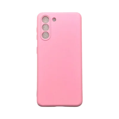 Capa Samsung S21 Plus Silicone Aveludada Protege Câmera Colorida Capinha Anti Impacto S21 Plus:rosa Bebê