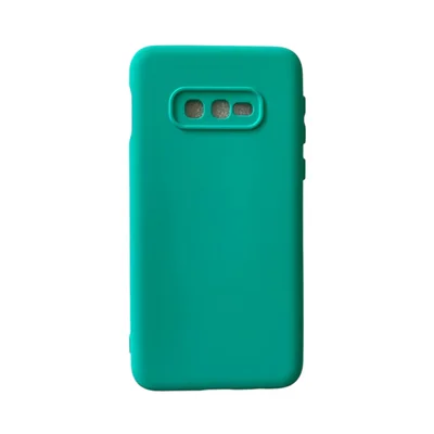 Capa Samsung S10e / S10 E Silicone Aveludada Protege Câmera Colorida Capinha Anti Impacto S10 E:verde Água
