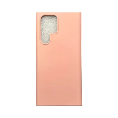 Capa Samsung S22 Ultra Silicone Aveludada Colorida Case Capinha Anti Impacto S22 Ultra:nude (câmera Aberta)