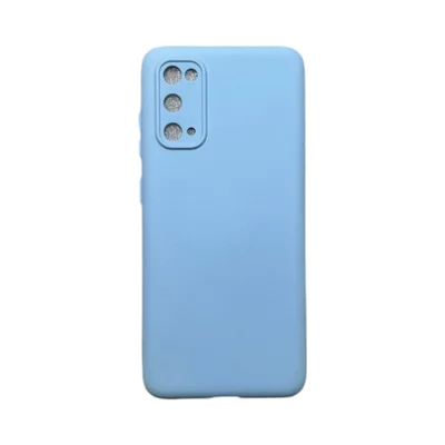 Capa Samsung S20 Silicone Aveludada Protege Câmera Colorida Capinha Anti Impacto S20:azul Bebê