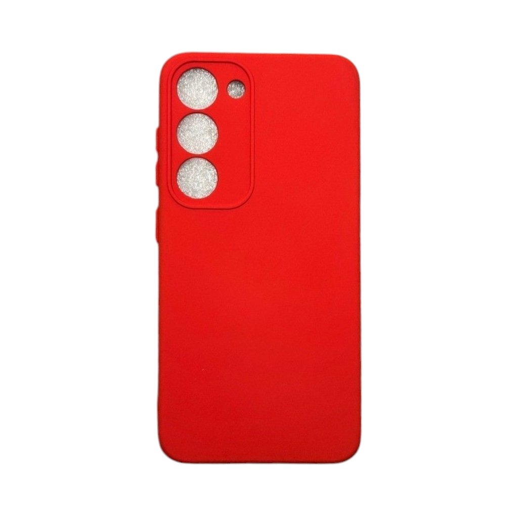 Capa Samsung S23 Silicone Aveludada Protege Ao Redor Da Câmera Colorida Case Capinha Anti Impacto S23:vermelho