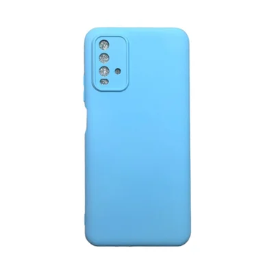 Capa Xiaomi Redmi 9t Silicone Aveludada Protege Câmera Colorida Capinha Anti Impacto Redmi 9t:azul Bebê