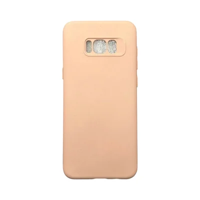 Capa Samsung S8 Plus Silicone Aveludada Protege Câmera Colorida Capinha Anti Impacto S8 Plus:nude