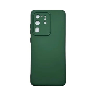 Capa Samsung S20 Ultra Silicone Aveludada Protege Câmera Colorida Capinha Anti Impacto S20 Ultra:verde Escuro