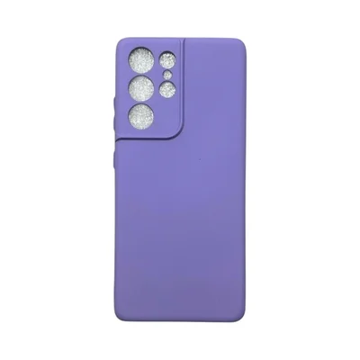 Capa Samsung S21 Ultra Silicone Aveludada Protege Câmera Colorida Capinha Anti Impacto S21 Ultra:roxo