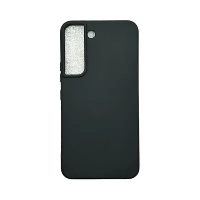 Capa Samsung S22 Silicone Aveludada Colorida Case Capinha Anti Impacto S22:preto (aberto)