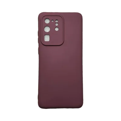 Capa Samsung S20 Ultra Silicone Aveludada Protege Câmera Colorida Capinha Anti Impacto S20 Ultra:marsala