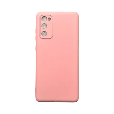 Capa Samsung S20 Fe Silicone Aveludada Protege Câmera Colorida Capinha Anti Impacto S20 Fe:rosa 04