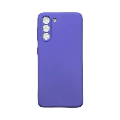 Capa Samsung S21 / S30 Silicone Aveludada Protege Câmera Colorida Capinha Anti Impacto S21:roxo