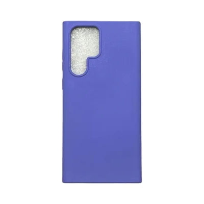 Capa Samsung S22 Ultra Silicone Aveludada Colorida Case Capinha Anti Impacto S22 Ultra:roxo (câmera Aberta)