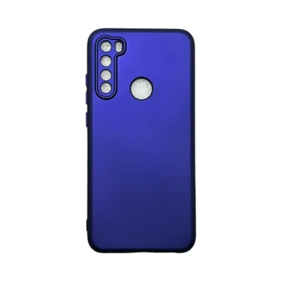 Capa Xiaomi Redmi Note 8 Silicone Aveludada Protege Câmera Colorida Capinha Anti Impacto Redmi Note 8:violeta