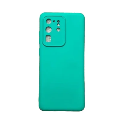 Capa Samsung S20 Ultra Silicone Aveludada Protege Câmera Colorida Capinha Anti Impacto S20 Ultra:verde Água