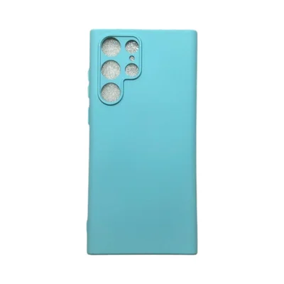 Capa Samsung S22 Ultra Silicone Aveludada Colorida Case Capinha Anti Impacto S22 Ultra:turquesa
