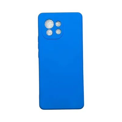 Capa Xiaomi Mi 11 Silicone Aveludada Protege Câmera Colorida Capinha Anti Impacto Mi 11:azul