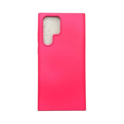 Capa Samsung S22 Ultra Silicone Aveludada Colorida Case Capinha Anti Impacto S22 Ultra:pink (câmera Aberta)