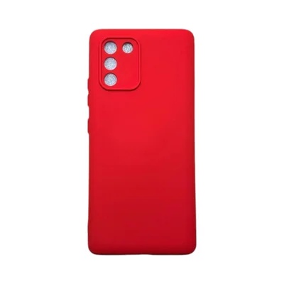 Capa Samsung S10 Lite Silicone Aveludada Protege Câmera Colorida Capinha Anti Impacto S10 Lite:vermelho
