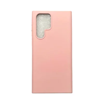 Capa Samsung S22 Ultra Silicone Aveludada Colorida Case Capinha Anti Impacto S22 Ultra:rosa Bebê (câmera Aberta)