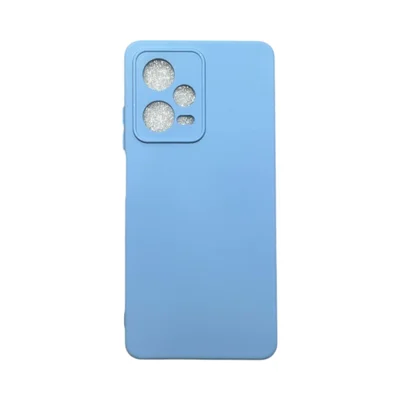 Capa Xiaomi Redmi Note 12 Pro 5g Silicone Aveludada Protege Câmera Colorida Capinha Anti Impacto Note 12 Pro 5g:azul Beb