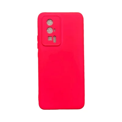 Capa Xiaomi Poco F5 Pró Silicone Aveludada Protege Câmera Colorida Capinha Anti Impacto Poco F5 Pró:rosa Shock