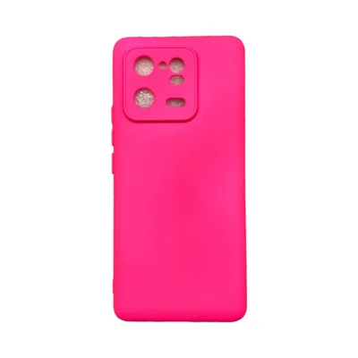 Capa Xiaomi Mi 13 Pró 5g Silicone Aveludada Protege Câmera Colorida Capinha Anti Impacto Mi 13 Pró:pink