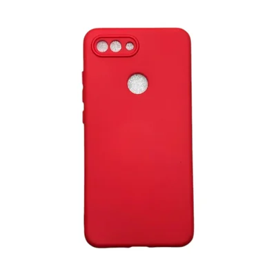 Capa Xiaomi Mi 8 Lite Silicone Aveludada Colorida Capinha Anti Impacto Mi 8 Lite:vermelho