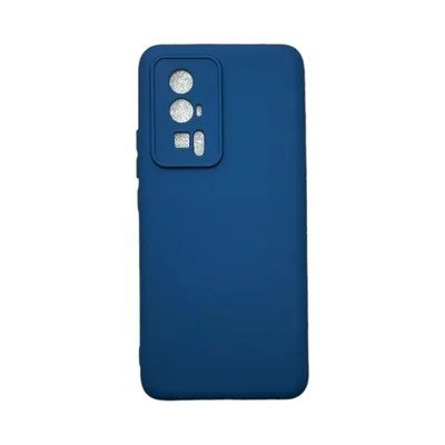 Capa Xiaomi Poco F5 Pró Silicone Aveludada Protege Câmera Colorida Capinha Anti Impacto Poco F5 Pró:azul Escuro